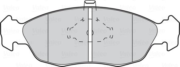 Valeo 301074 - Тормозные колодки, дисковые, комплект unicars.by