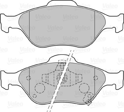 Valeo 301076 - Тормозные колодки, дисковые, комплект unicars.by