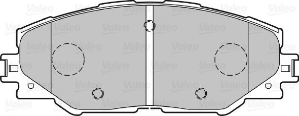 Valeo 301078 - Тормозные колодки, дисковые, комплект unicars.by