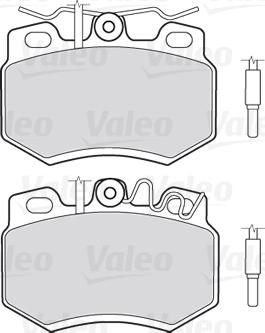 Valeo 301119 - Тормозные колодки, дисковые, комплект unicars.by