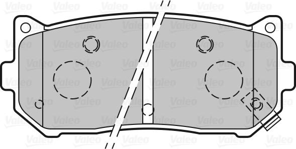 Valeo 301841 - Тормозные колодки, дисковые, комплект unicars.by