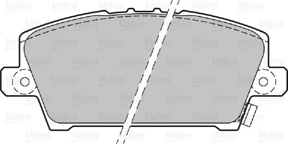 Valeo 301803 - Тормозные колодки, дисковые, комплект unicars.by