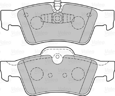 Valeo 301802 - Тормозные колодки, дисковые, комплект unicars.by