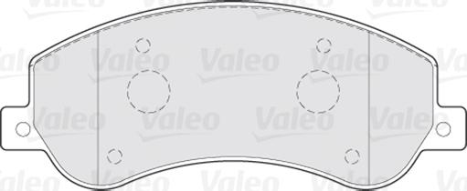 Valeo 670816 - Тормозные колодки, дисковые, комплект unicars.by