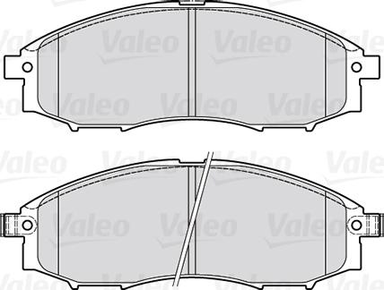 Valeo 301889 - Тормозные колодки, дисковые, комплект unicars.by