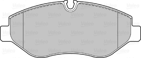 Valeo 670882 - Тормозные колодки, дисковые, комплект unicars.by