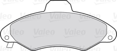 Valeo 301399 - Тормозные колодки, дисковые, комплект unicars.by