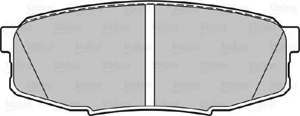 Valeo 670340 - Тормозные колодки, дисковые, комплект unicars.by