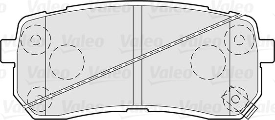 Valeo 301308 - Тормозные колодки, дисковые, комплект unicars.by