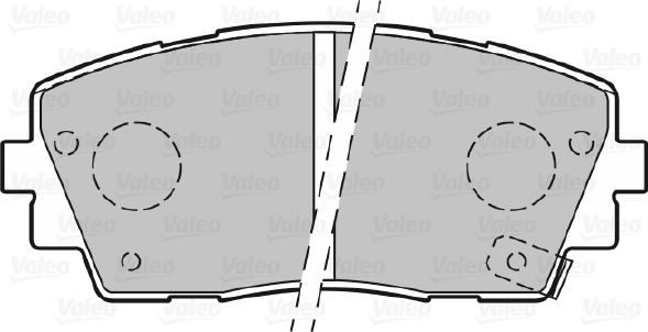 Valeo 670299 - Тормозные колодки, дисковые, комплект unicars.by