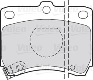 Valeo 301268 - Тормозные колодки, дисковые, комплект unicars.by