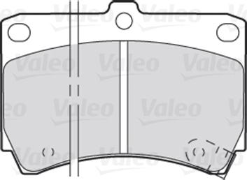 Valeo 301274 - Тормозные колодки, дисковые, комплект unicars.by