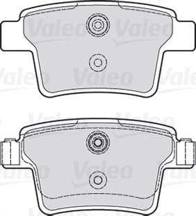 Valeo 301740 - Тормозные колодки, дисковые, комплект unicars.by