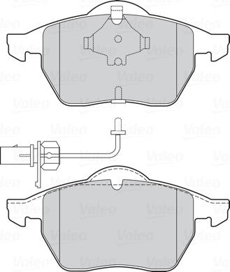 Valeo 301751 - Тормозные колодки, дисковые, комплект unicars.by