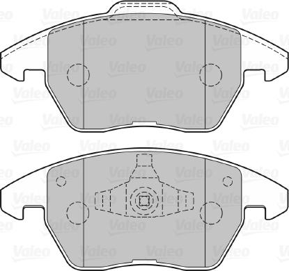 Valeo 301715 - Тормозные колодки, дисковые, комплект unicars.by