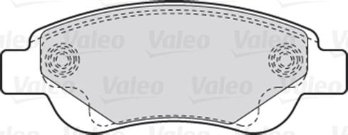 Valeo 670718 - Тормозные колодки, дисковые, комплект unicars.by