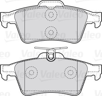 Valeo 301783 - Тормозные колодки, дисковые, комплект unicars.by