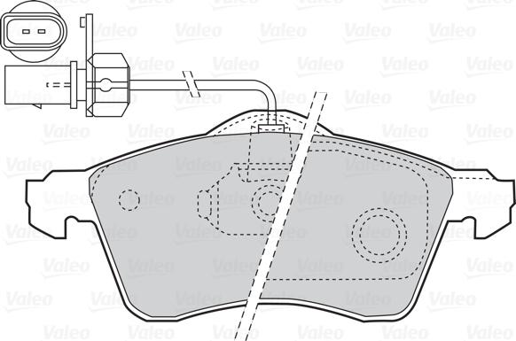 Valeo 302047 - Тормозные колодки, дисковые, комплект unicars.by