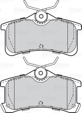 Valeo 302066 - Тормозные колодки, дисковые, комплект unicars.by