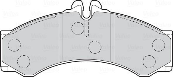 Valeo 302089 - Тормозные колодки, дисковые, комплект unicars.by