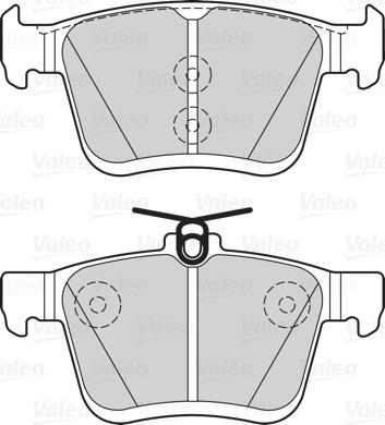 Valeo 302146 - Тормозные колодки, дисковые, комплект unicars.by