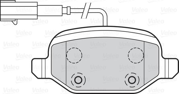 Valeo 302140 - Тормозные колодки, дисковые, комплект unicars.by