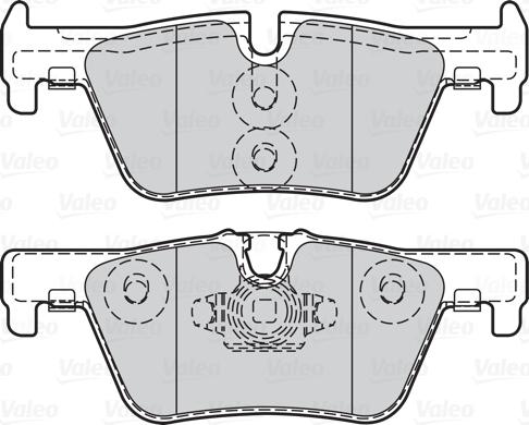 Valeo 302142 - Тормозные колодки, дисковые, комплект unicars.by