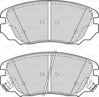 Valeo 302118 - Тормозные колодки, дисковые, комплект unicars.by