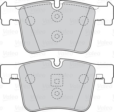 Valeo 302138 - Тормозные колодки, дисковые, комплект unicars.by