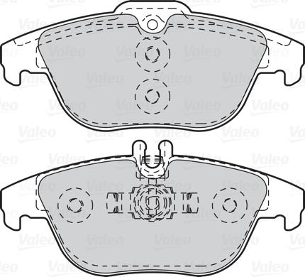 Valeo 670051 - Тормозные колодки, дисковые, комплект unicars.by