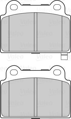 Valeo 302304 - Тормозные колодки, дисковые, комплект unicars.by