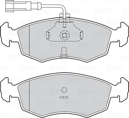 Valeo 302330 - Тормозные колодки, дисковые, комплект unicars.by