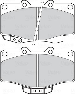 Valeo 302331 - Тормозные колодки, дисковые, комплект unicars.by