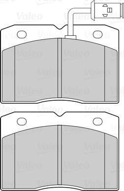 Valeo 302293 - Тормозные колодки, дисковые, комплект unicars.by