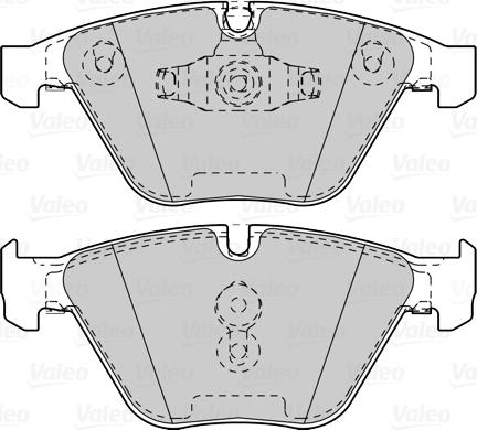 Valeo 302262 - Тормозные колодки, дисковые, комплект unicars.by