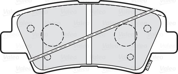 Valeo 302219 - Тормозные колодки, дисковые, комплект unicars.by