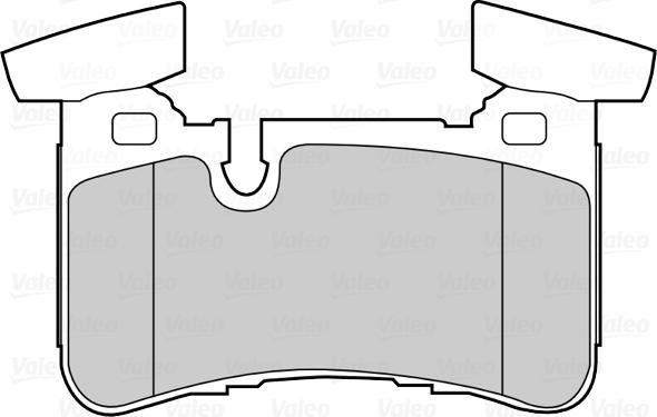 Valeo 302225 - Тормозные колодки, дисковые, комплект unicars.by