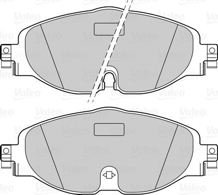 Valeo 302271 - Тормозные колодки, дисковые, комплект unicars.by