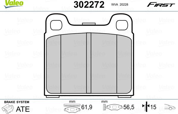 Textar 20228 15.2 0 - Тормозные колодки, дисковые, комплект unicars.by