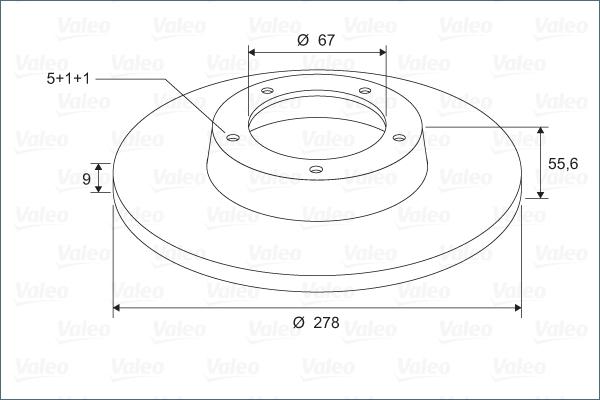 Valeo 297470 - Тормозной диск unicars.by