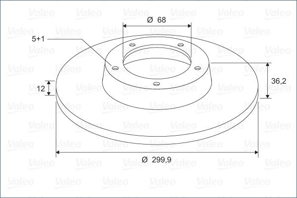 Valeo 297126 - Тормозной диск unicars.by