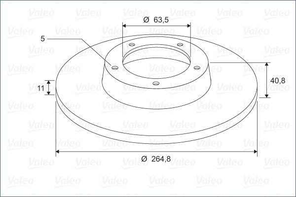 Valeo 297842 - Тормозной диск unicars.by