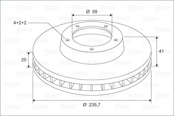 Valeo 297350 - Тормозной диск unicars.by