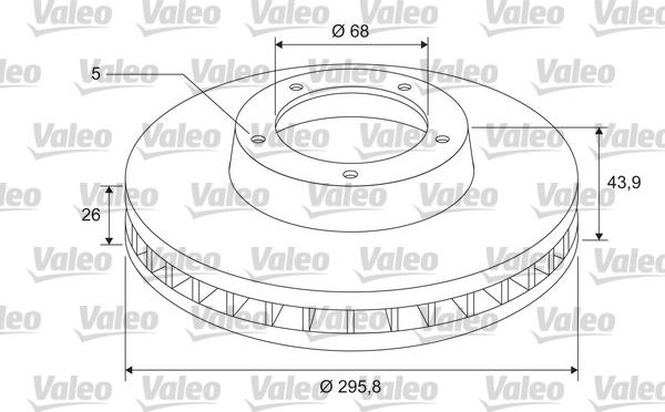 Valeo 297317 - Тормозной диск unicars.by