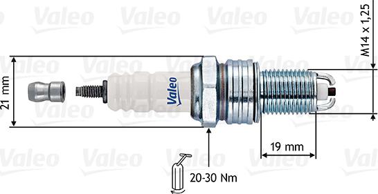 Valeo 246907 - Свеча зажигания unicars.by