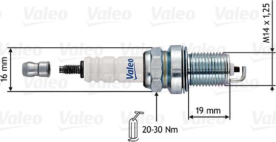 Valeo 246913 - Свеча зажигания unicars.by