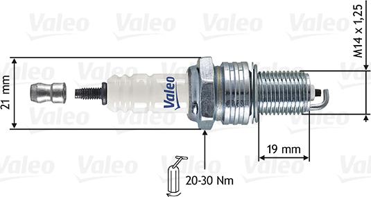 Valeo 246896 - Свеча зажигания unicars.by