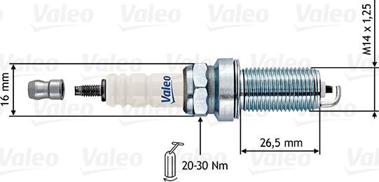 Valeo 246897 - Свеча зажигания unicars.by