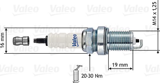 Valeo 246858 - Свеча зажигания unicars.by