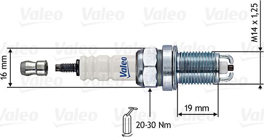 Valeo 246852 - Свеча зажигания unicars.by